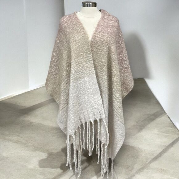 MAR SEA Women’s Ombré Wrap Scarf in Rosewood Combo One Size - Picture 7 of 15